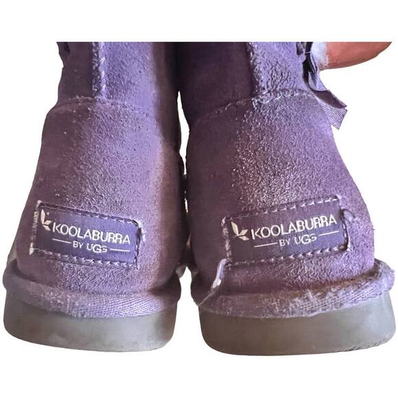 Koolaburra by UGG Victoria Short Boots Shearling 1019372 Size 5 Purple - Picture 6 of 10